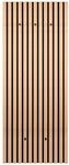 Wandgarderobe Grace Eiche Artisan Nachbildung schwarz B/H/T: ca. 50x125x7 cm