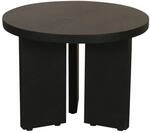 Beistelltisch ROUND schwarz lackiert Akazie H/D: ca. 30x40 cm