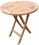 deVries Gartentisch Woodie natur Teakholz H/D: ca. 75x70 cm