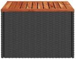 vidaXL Gartentisch schwarz Akazie B/H/L: ca. 55x37x55 cm