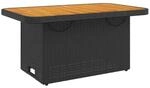 vidaXL Gartentisch braun Kunststoff B/H/L: ca. 55x71x90 cm