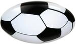 Niermann Kinderdeckenleuchte Fu&szlig;ball schwarz wei&szlig; Kunststoff H/D: ca. 10x36...