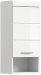 Badh&auml;ngeschrank Scout wei&szlig; wei&szlig; Hochglanz B/H/T: ca. 37x79x24 cm