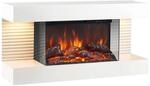KAMINIO Elektrischer-Kamin LIZ wei&szlig; Metall B/H/T: ca. 82x41,8x21,7 cm ca. 2000 W