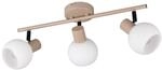 Reality Spot 3-flg. Boba beige Metall B/H/L: ca. 45x18,5x10 cm E14 3 Brennstellen