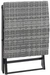 vidaXL Klapphocker grau Kunststoff B/H/L: ca. 44x40x44 cm