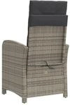 vidaXL Gartensessel grau Kunststoff B/H/L: ca. 58x93x57 cm