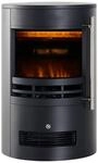 HOMCOM Elektrischer-Kamin 820-087 schwarz Eisen Kunststoff Glas B/H/T: ca. 41x64,5x41