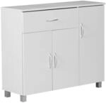 Sideboard wei&szlig; silber B/H/T: ca. 90x75x30 cm