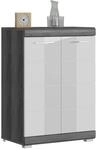 Kommode SCOUT Rauchsilber Nachbildung wei&szlig; Hochglanz B/H/T: ca. 60x85x37 cm