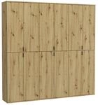 Garderobe PROJEKT Eiche Artisan Nachbildung B/H/T: ca. 183x193x34 cm