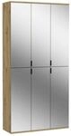 Garderobe PROJEKT Eiche Artisan Nachbildung Spiegel B/H/T: ca. 91x193x34 cm