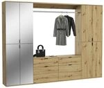 Garderobe PROJEKT Eiche Artisan Nachbildung Spiegel B/H/T: ca. 243x193x34 cm