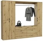 Garderobe PROJEKT Eiche Artisan Nachbildung B/H/T: ca. 212x193x34 cm