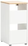 Unterschrank Solea wei&szlig; matt Eiche hell Nachbildung B/H/T: ca. 45,1x95,8x60 cm