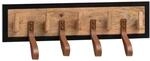 Wandgarderobe braun B/H/T: ca. 60x15x6 cm