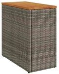 vidaXL Beistelltisch braun Glas B/H/L: ca. 28x55x58 cm