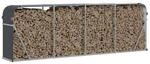 Kaminholzhalter anthrazit B/H/L: ca. 45x100x300 cm