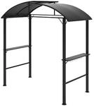 Outsunny Grillpavillon dunkelgrau Polyester B/H/L: ca. 110x235x233 cm
