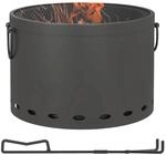 Outsunny Feuerschale dunkelgrau Polypropylen B/H/L: ca. 38x38x27 cm
