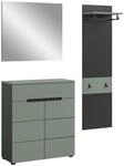 Garderobe Canu gr&uuml;n basaltgrau Nachbildung B/H/T: ca. 140x190x37 cm