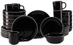 CreaTable Kombiservice Nordic Gourmet schwarz Steinzeug 30 tlg.