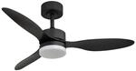 GLOBO Deckenventilator mattschwarz Opal H/D: ca. 40,5x106 cm max. 20 W