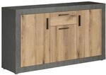 Sideboard Salvada Eiche Evoke Coast Nachbildung anthrazit B/H/T: ca. 149x83x40 cm