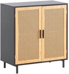Sideboard schwarz Eiche Optik B/H/T: ca. 80x86,5x40 cm
