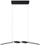 Reality LED Pendelleuchte Ginko mattschwarz Metall B/H/T: ca. 79x15x9 cm 1.0