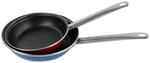 BENETTON Pfannenset RAINBOW blau Stahl 2 tlg.