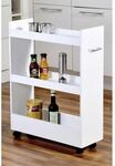 Kesper Nischenregal wei&szlig; Holzwerkstoff B/H/L: ca. 22x76x60 cm