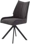 Stuhl anthrazit Webstoff B/H/T: ca. 51x91x59 cm