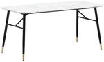 Esstisch wei&szlig; Marmor Optik B/H/T: ca. 180x76x90 cm