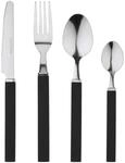 RENBERG Besteckset FUNNY BLACK schwarz Edelstahl 24 tlg.