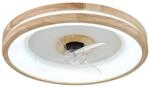 GLOBO Deckenventilator Opal wei&szlig; dunkelbraun H/D: ca. 12,5x50 cm max. 30 W