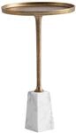 Beistelltisch gold Optik Marmor B/H/T: ca. 34x58x34 cm