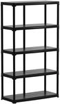 ArtPlast Kunststoffregal schwarz Kunststoff B/H/T: ca. 100x176x40 cm
