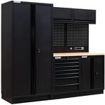 Werkzeugschrank EOS Blackline schwarz B/H/L: ca. 228x200x61 cm
