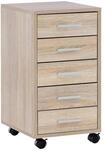 Rollcontainer braun Spanplatte B/H/T: ca. 33x63x63 cm