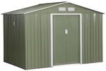 Outsunny Gartenschuppen grau Metall B/H/L: ca. 191x192x277 cm