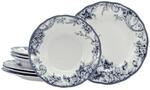 CreaTable Tafelservice Adelaide Blau blau Porzellan 8 tlg.