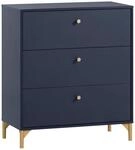 Kommode Alfa blau dunkel B/H/T: ca. 80,1x94,4x40 cm
