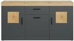 Sideboard Tyler Eiche Evoke Coast Nachbildung anthrazit B/H/T: ca. 159x86x41 cm