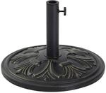 Outsunny Sonnenschirmst&auml;nder bronze Metall B/H/L/D: ca. 48x34x48x48 cm