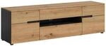TV-Lowboard Canu basaltgrau Nachbildung Artisan Oak Nachbildung B/H/T: ca. 55x184x44