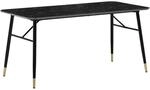 Esstisch schwarz Marmor Optik B/H/T: ca. 180x76x90 cm