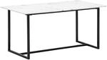 Esstisch wei&szlig; Marmor Optik B/H/T: ca. 120x76x60 cm