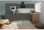 Respekta Winkelk&uuml;che KBL340EYGMISGKE grau B/H/T: ca. 340x205x172 cm