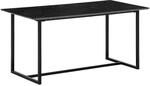 Esstisch schwarz Marmor Optik B/H/T: ca. 160x76x80 cm